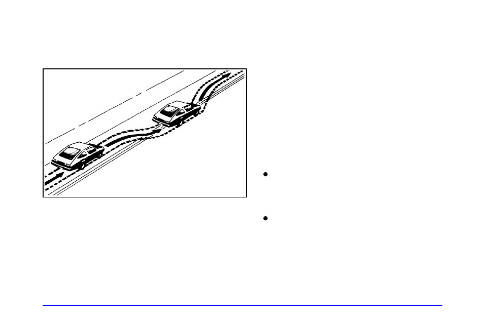 Off-road recovery, Passing, Road recovery | Pontiac 2002 Bonneville User Manual | Page 235 / 427