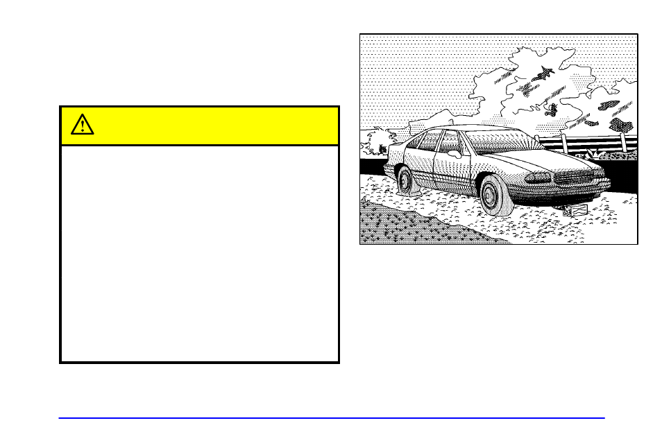 Changing a flat tire, Caution | Pontiac 2002 Bonneville User Manual | Page 284 / 427