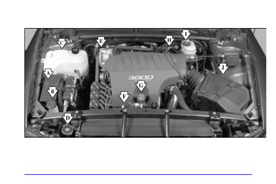 Engine compartment overview | Pontiac 2002 Bonneville User Manual | Page 306 / 427