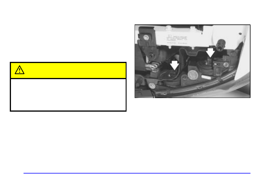 Bulb replacement, Halogen bulbs, Headlamps | Caution | Pontiac 2002 Bonneville User Manual | Page 331 / 427