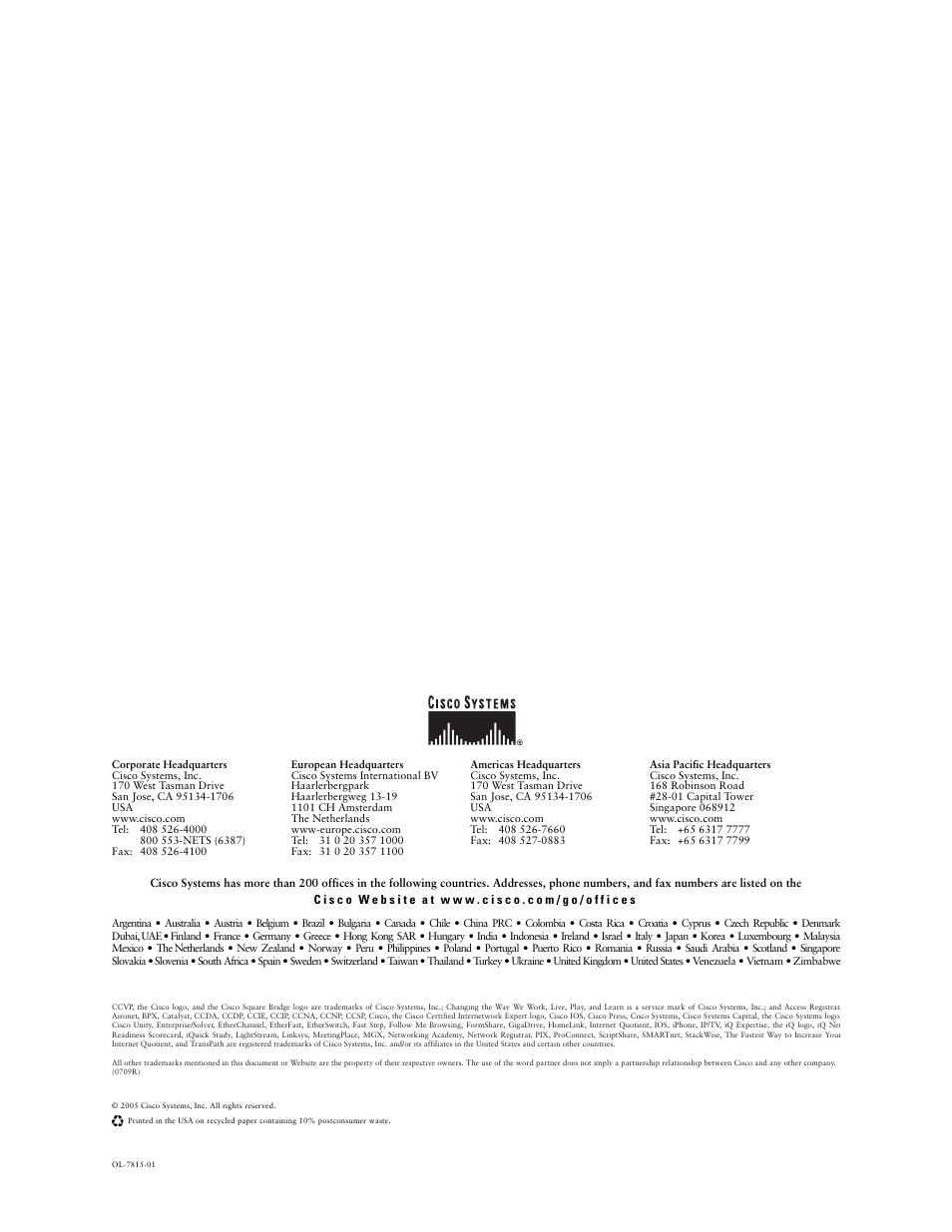 Cisco 10008 User Manual | Page 48 / 48