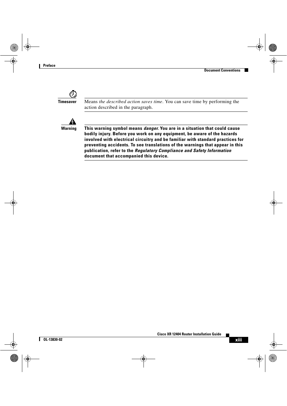 Cisco XR 12404 User Manual | Page 13 / 178