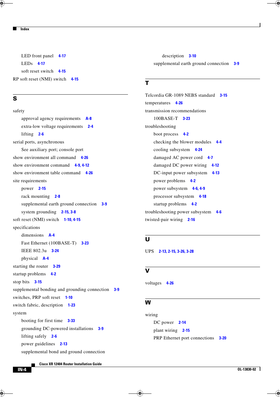 Cisco XR 12404 User Manual | Page 178 / 178