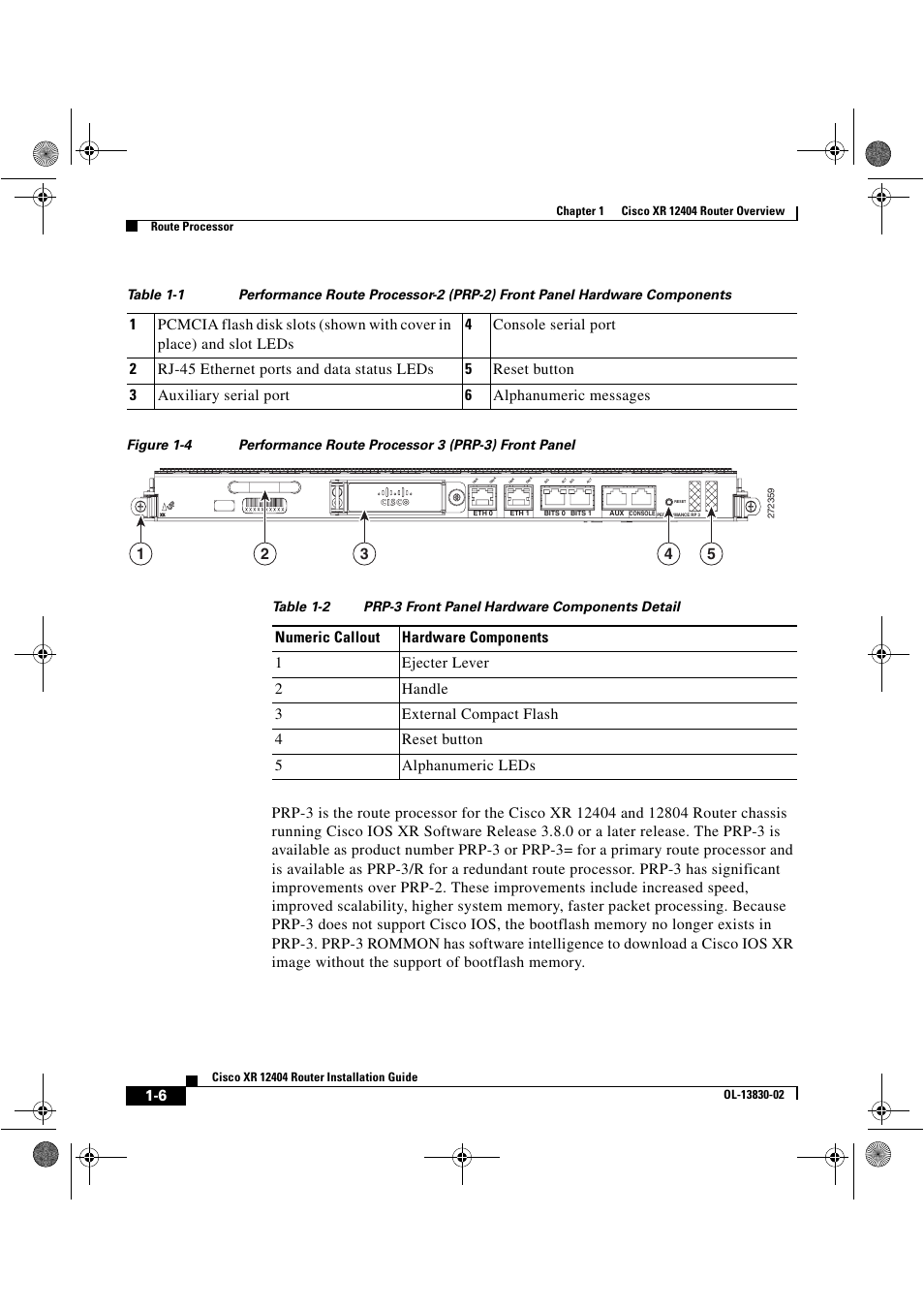 Cisco XR 12404 User Manual | Page 20 / 178