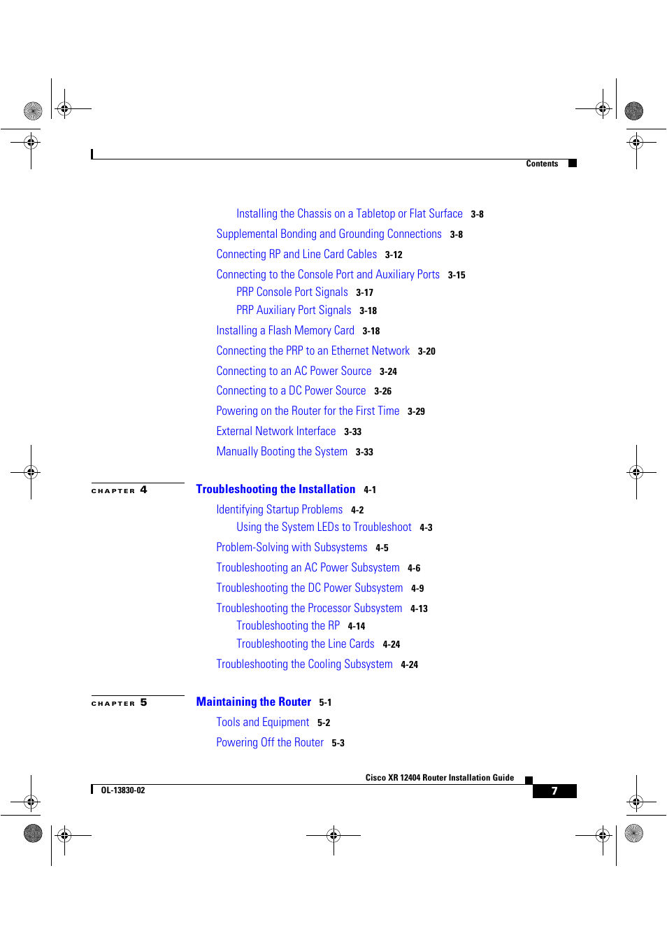 Cisco XR 12404 User Manual | Page 7 / 178