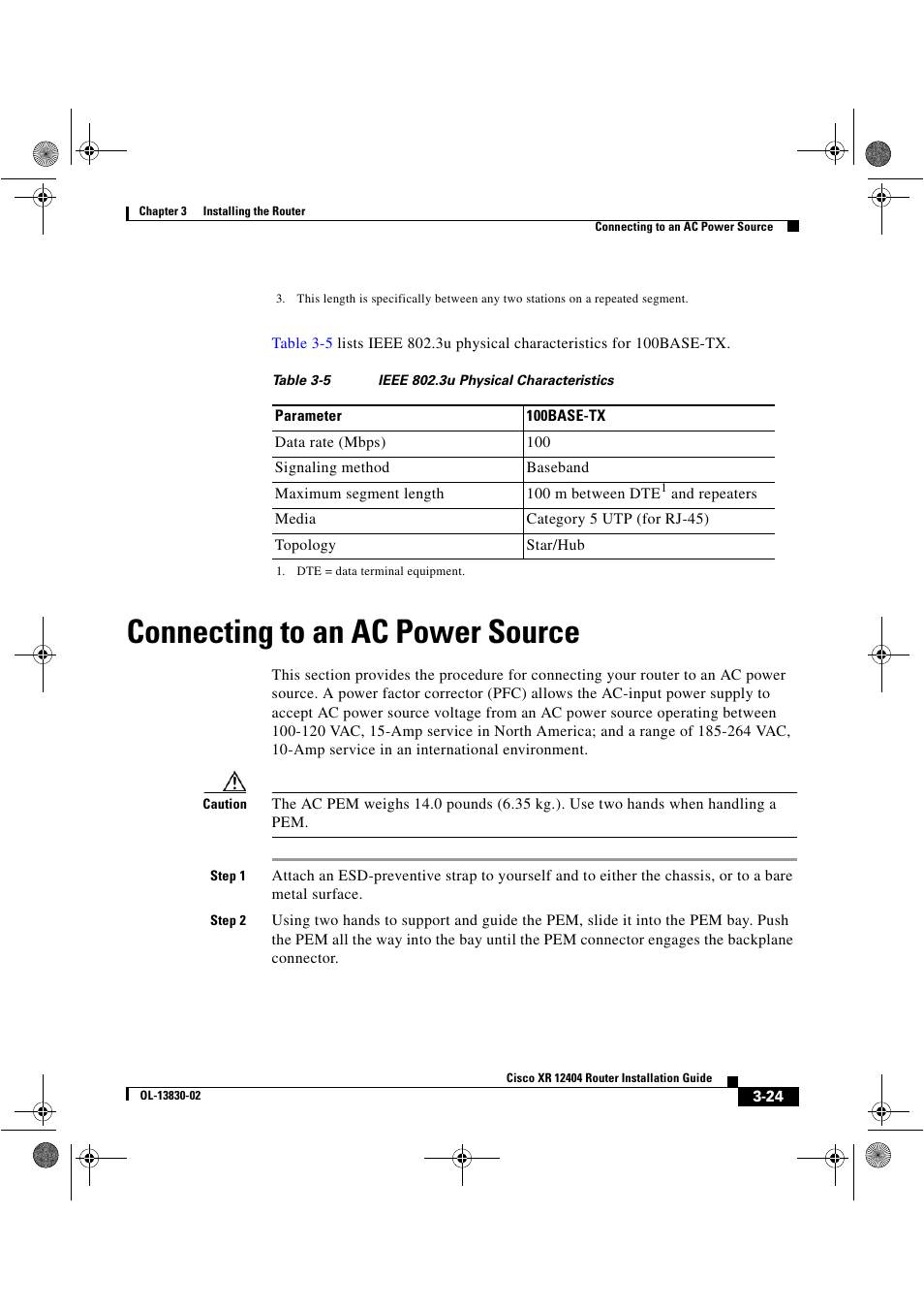 Connecting to an ac power source | Cisco XR 12404 User Manual | Page 89 / 178