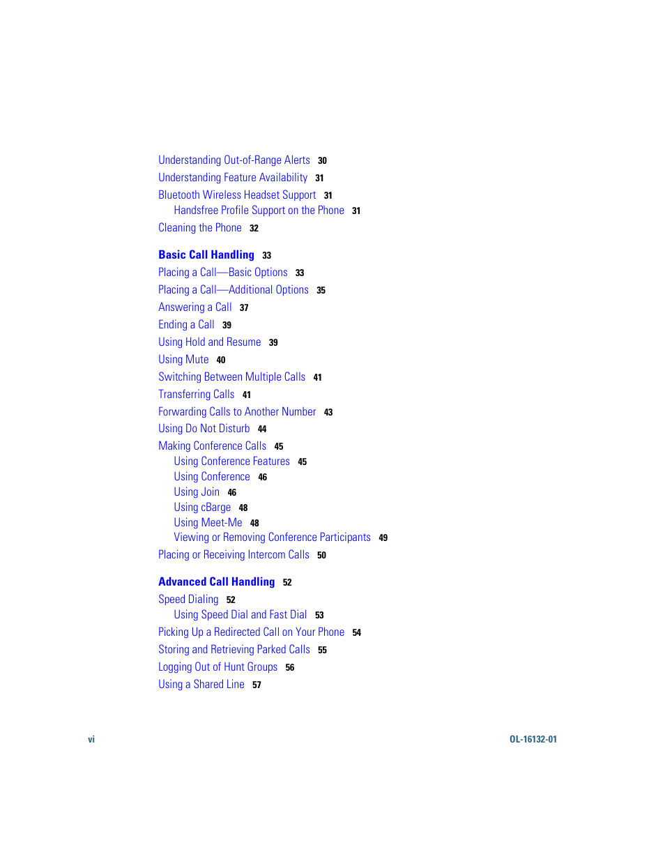 Cisco Cisco Unified Wireless IP Phone 7925G User Manual | Page 6 / 126