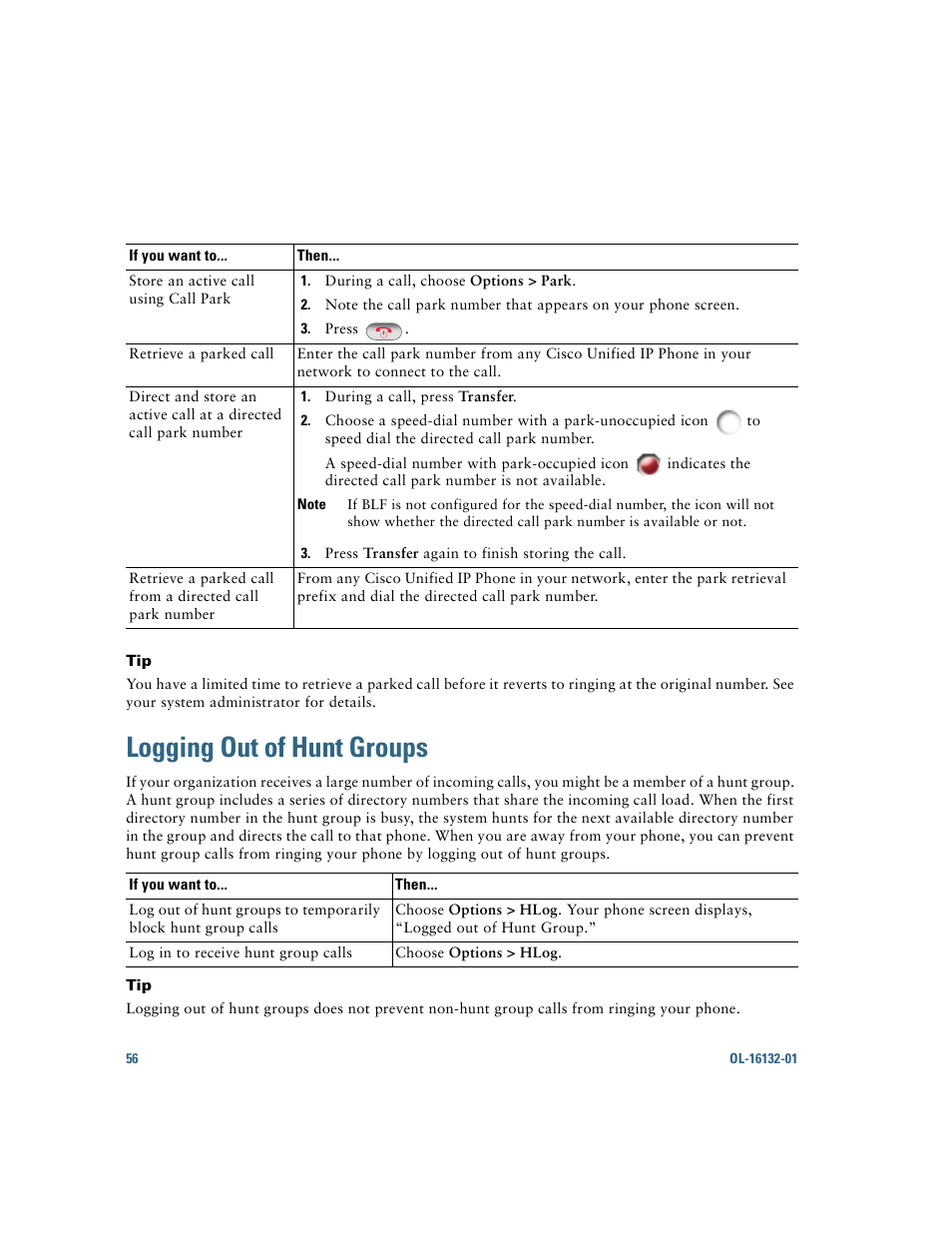 Logging out of hunt groups | Cisco Cisco Unified Wireless IP Phone 7925G User Manual | Page 64 / 126