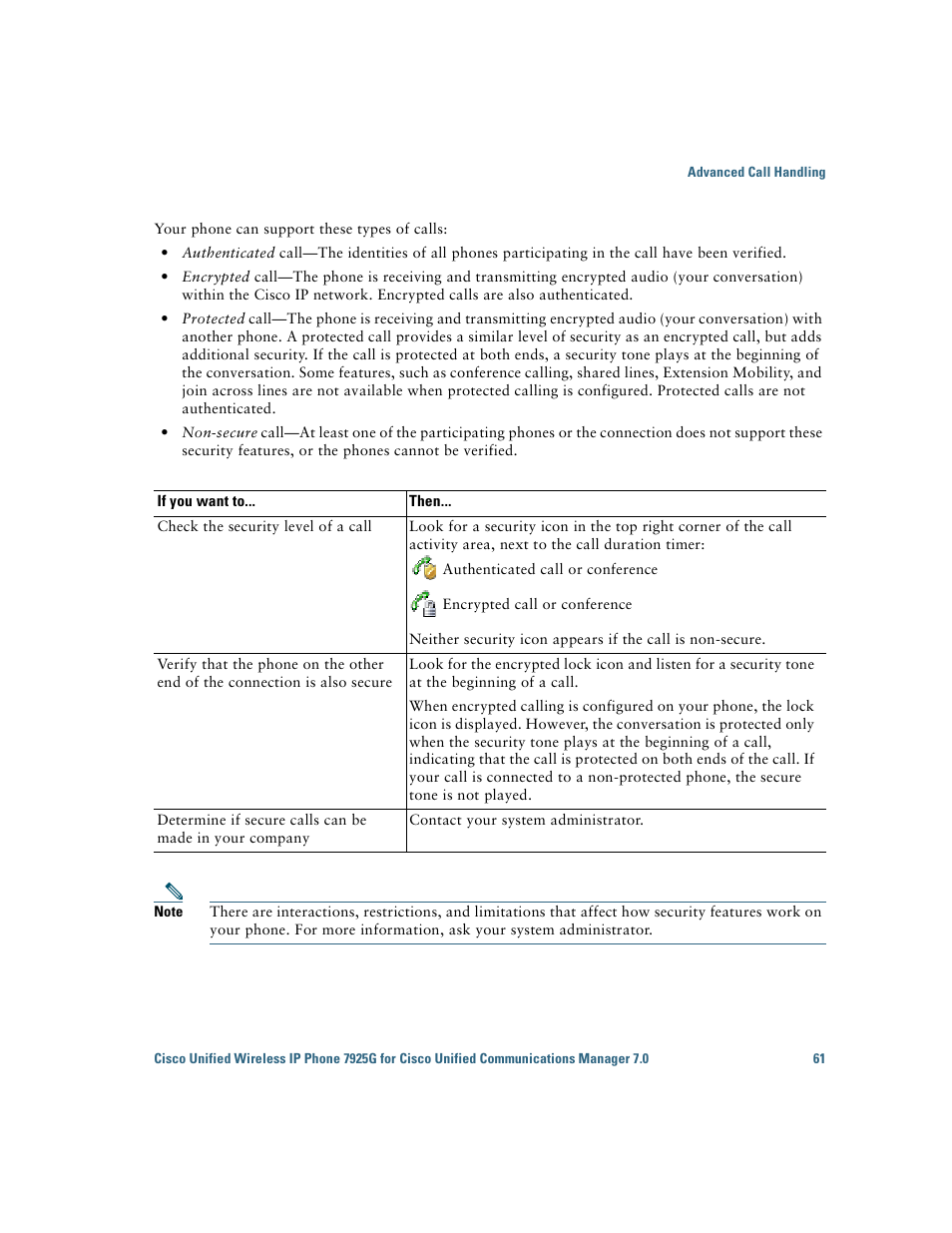 Cisco Cisco Unified Wireless IP Phone 7925G User Manual | Page 69 / 126