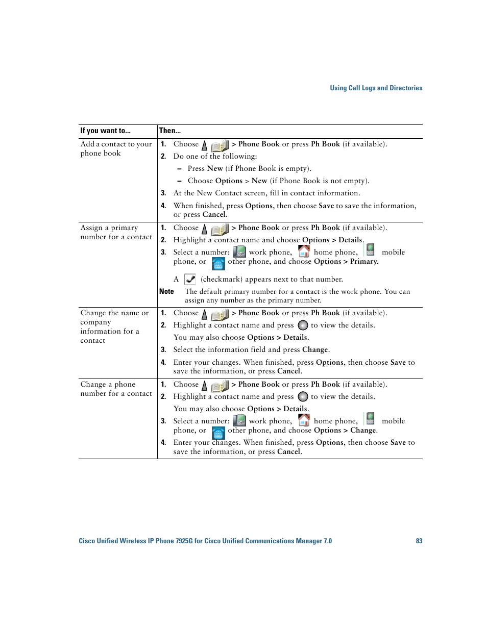 Cisco Cisco Unified Wireless IP Phone 7925G User Manual | Page 91 / 126