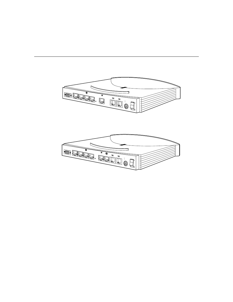 Figure1-9 rear panel, cisco775 router, Figure1-10 rear panel, cisco776 router, Through figure 1-10 | Cisco 700 series User Manual | Page 16 / 18