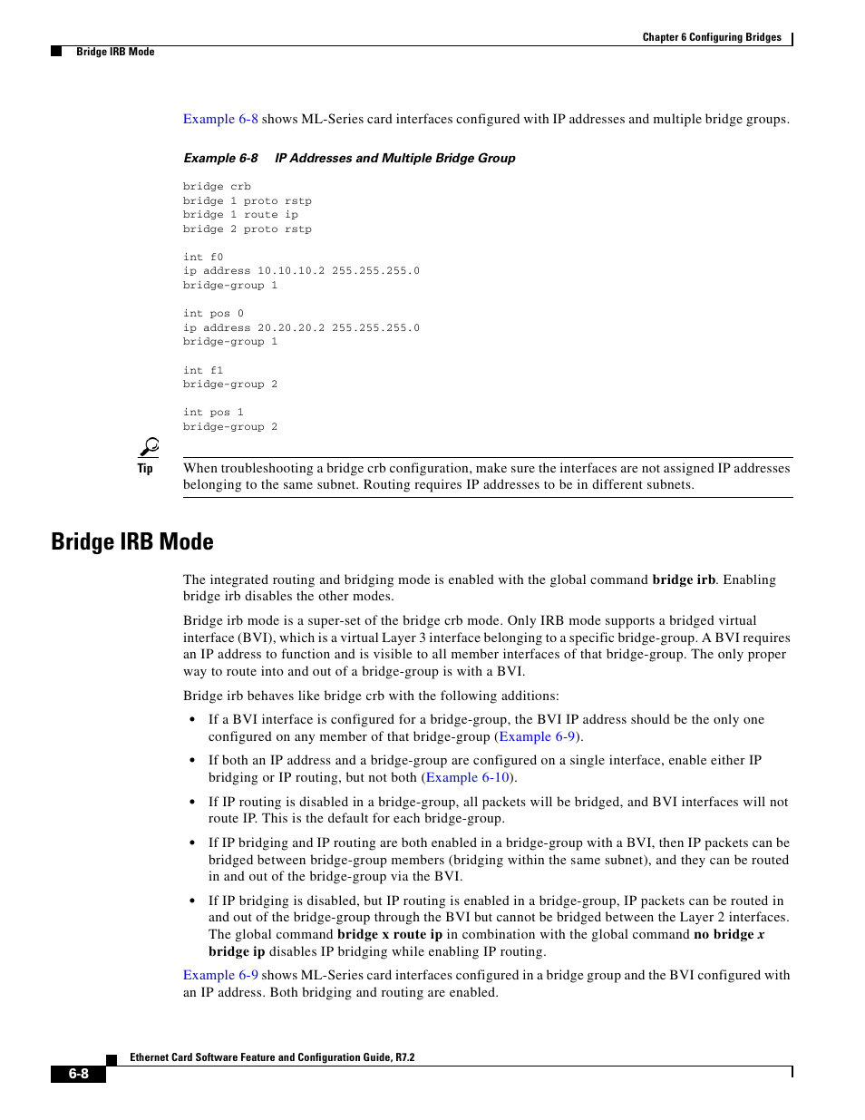 Bridge irb mode | Cisco 15327 User Manual | Page 104 / 584