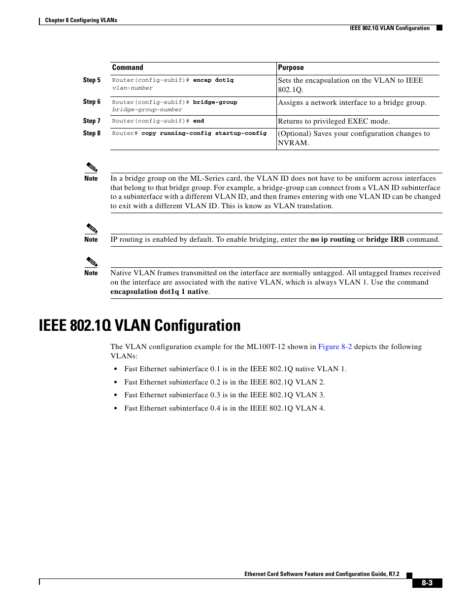 Ieee 802.1q vlan configuration | Cisco 15327 User Manual | Page 131 / 584