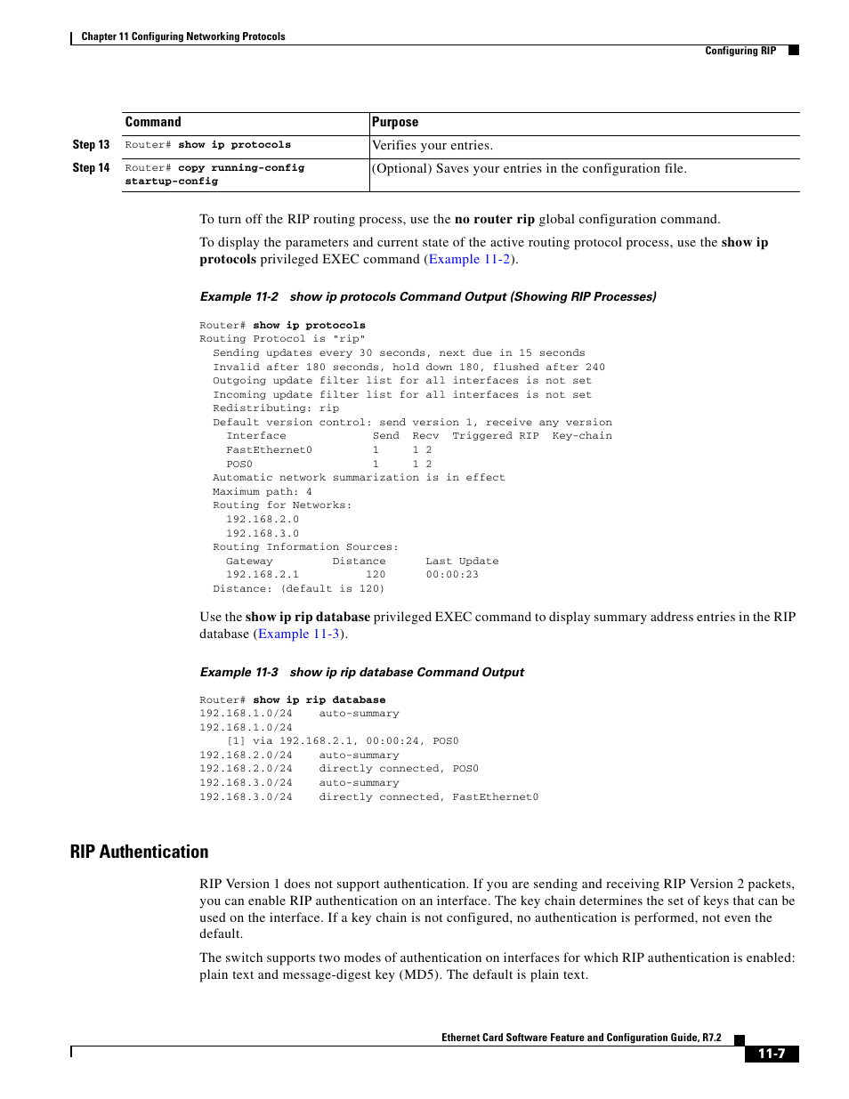 Rip authentication | Cisco 15327 User Manual | Page 165 / 584