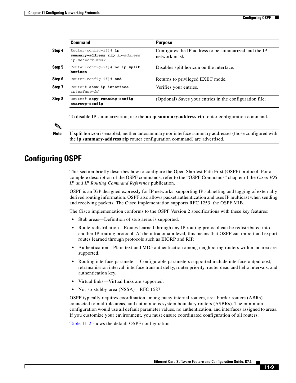 Configuring ospf | Cisco 15327 User Manual | Page 167 / 584