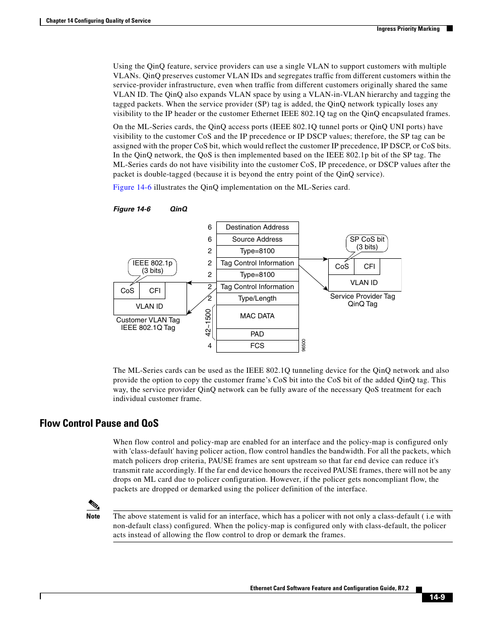 Flow control pause and qos, Figure 14-6 | Cisco 15327 User Manual | Page 217 / 584