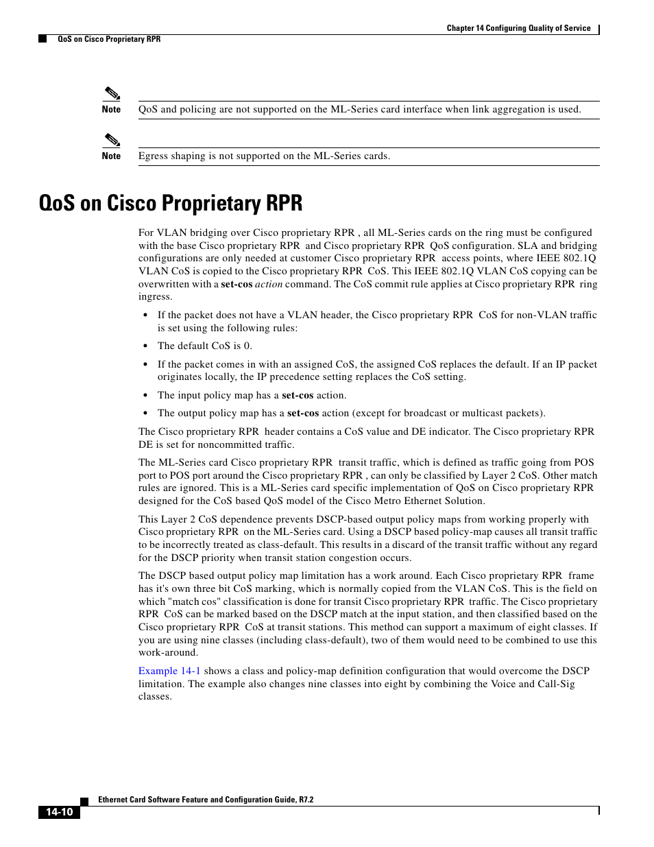 Qos on cisco proprietary rpr | Cisco 15327 User Manual | Page 218 / 584