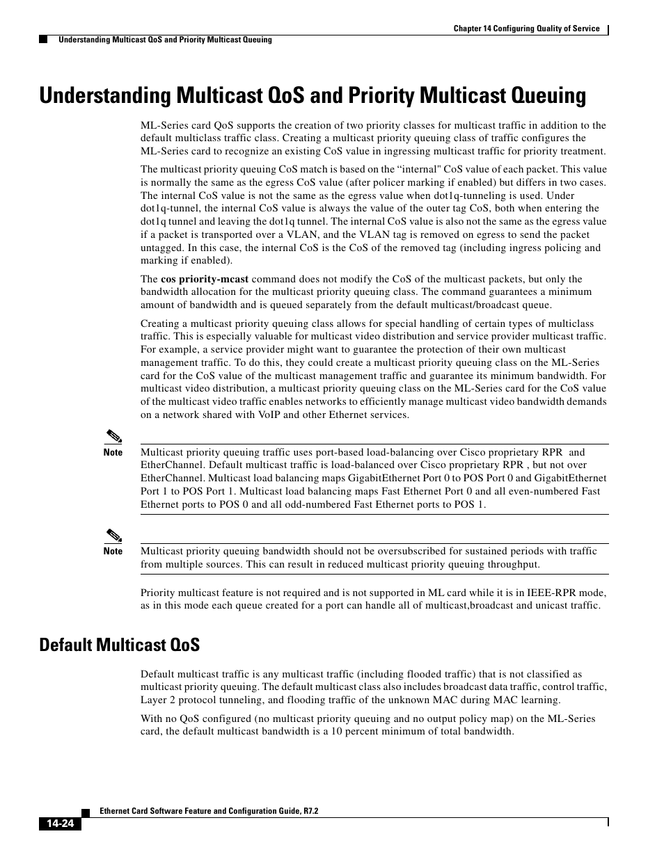 Default multicast qos | Cisco 15327 User Manual | Page 232 / 584