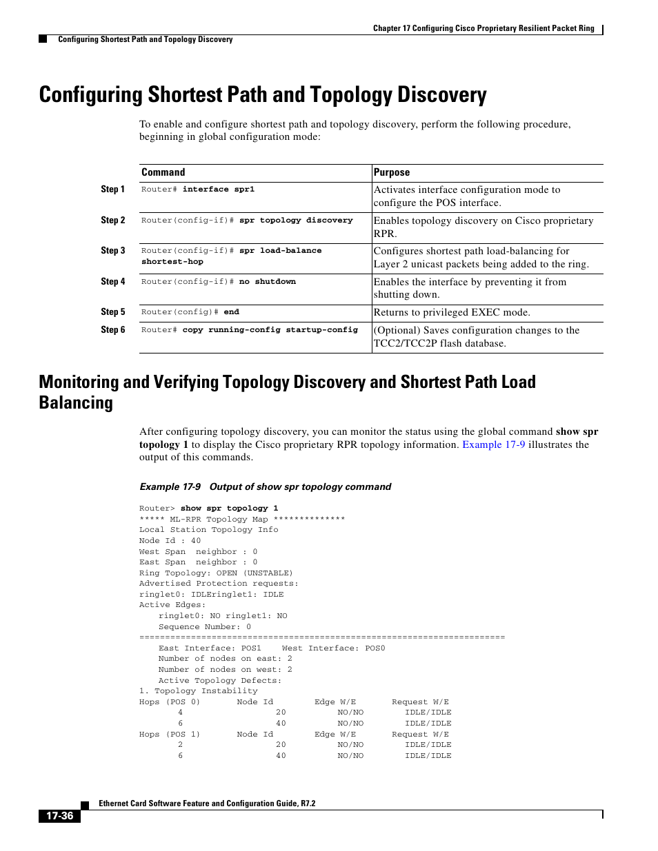 Configuring shortest path and topology discovery | Cisco 15327 User Manual | Page 288 / 584