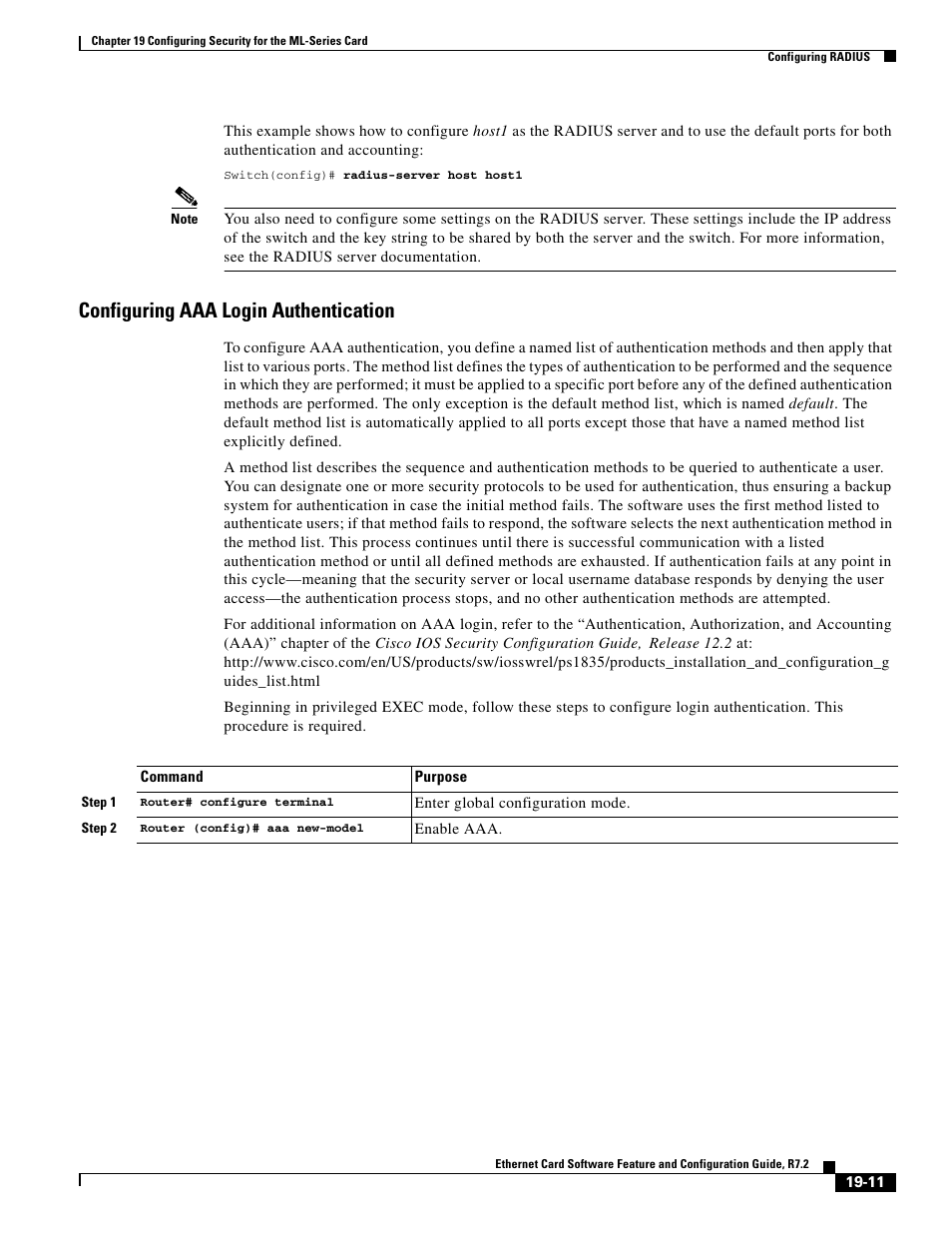 Configuring aaa login authentication | Cisco 15327 User Manual | Page 323 / 584