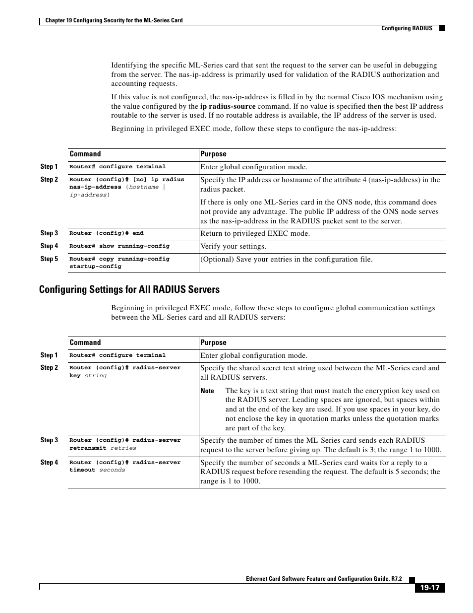 Configuring settings for all radius servers | Cisco 15327 User Manual | Page 329 / 584