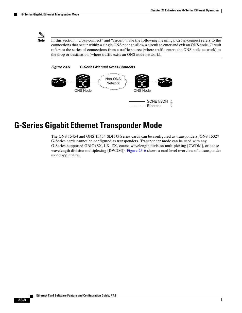 G-series gigabit ethernet transponder mode, Figure 23-5 | Cisco 15327 User Manual | Page 388 / 584