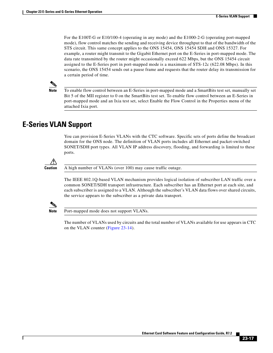 E-series vlan support | Cisco 15327 User Manual | Page 397 / 584