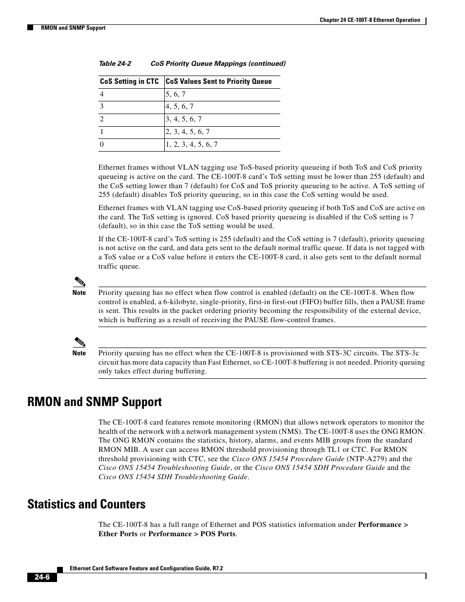 Rmon and snmp support, Statistics and counters | Cisco 15327 User Manual | Page 414 / 584