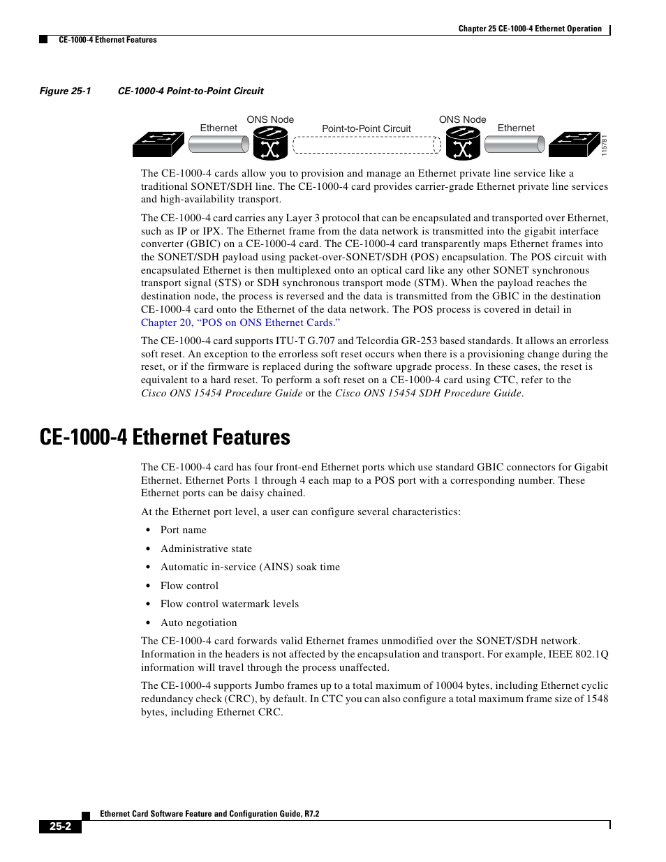 Ce-1000-4 ethernet features, Figure 25-1, Illustr | Cisco 15327 User Manual | Page 426 / 584