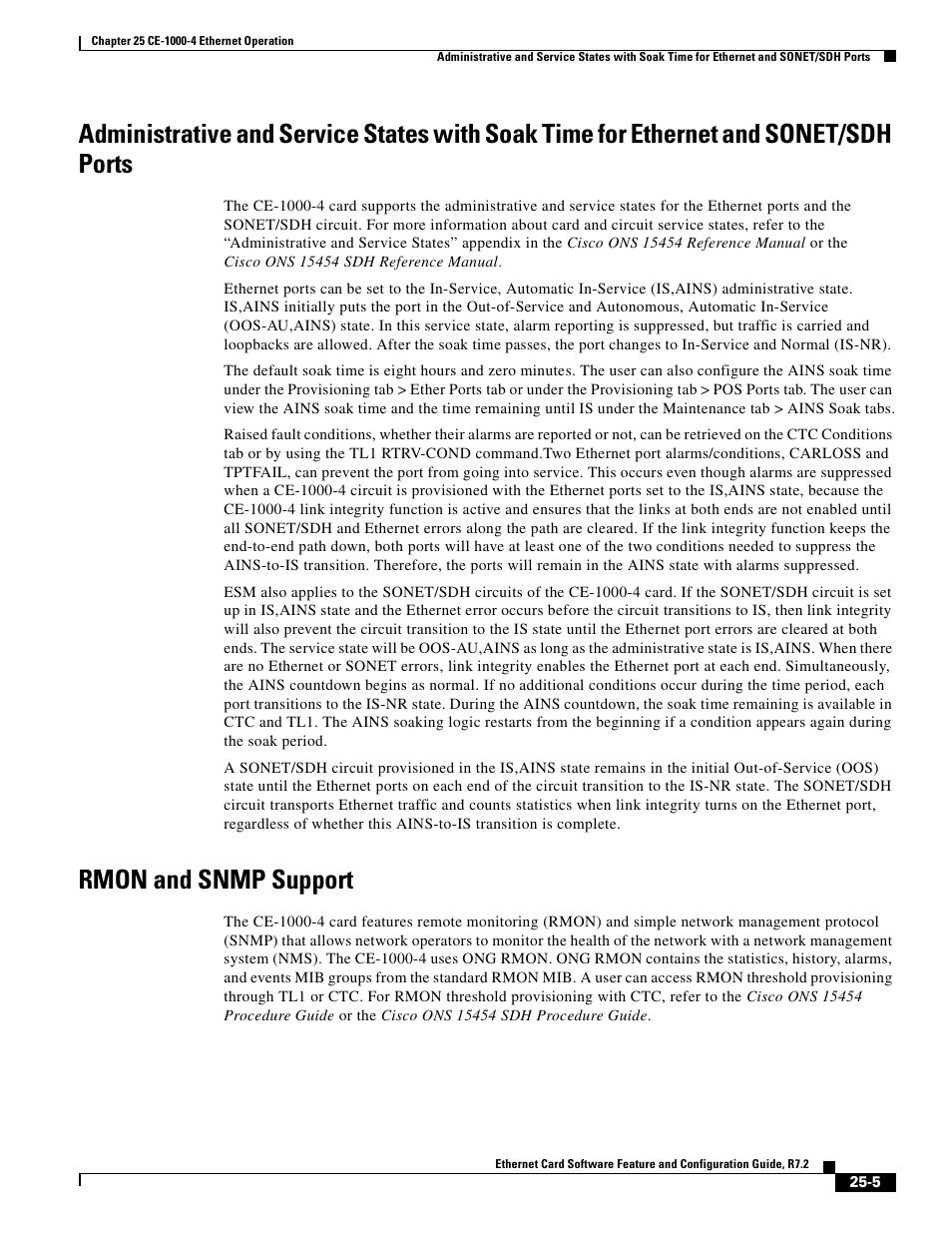 Rmon and snmp support | Cisco 15327 User Manual | Page 429 / 584