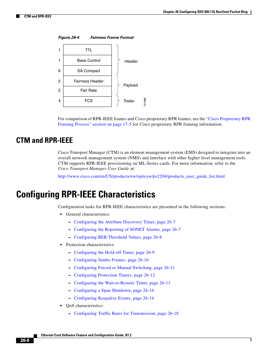 Ctm and rpr-ieee, Configuring rpr-ieee characteristics, Figure 26-4 | Cisco 15327 User Manual | Page 438 / 584