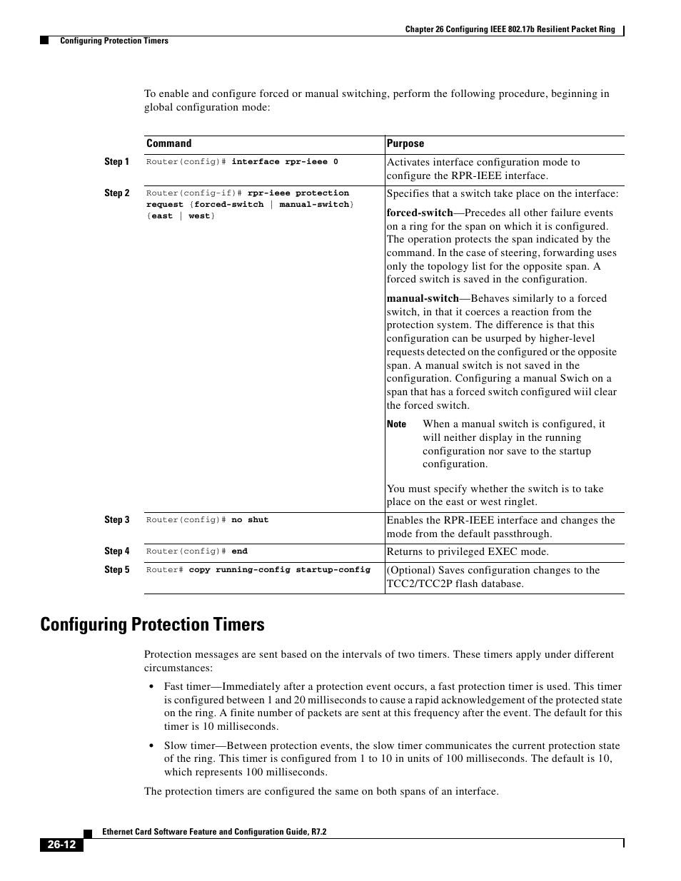 Configuring protection timers | Cisco 15327 User Manual | Page 444 / 584