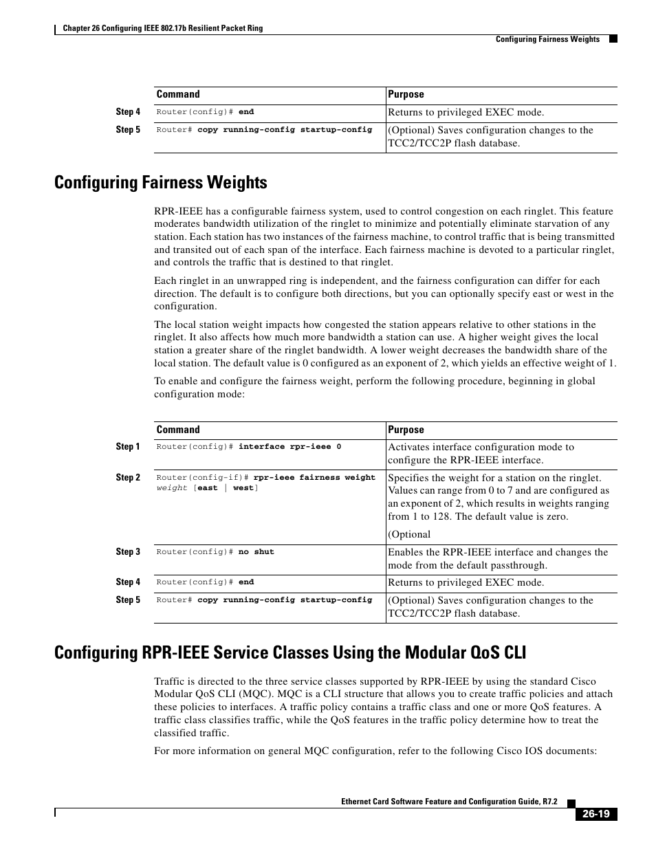 Configuring fairness weights | Cisco 15327 User Manual | Page 451 / 584