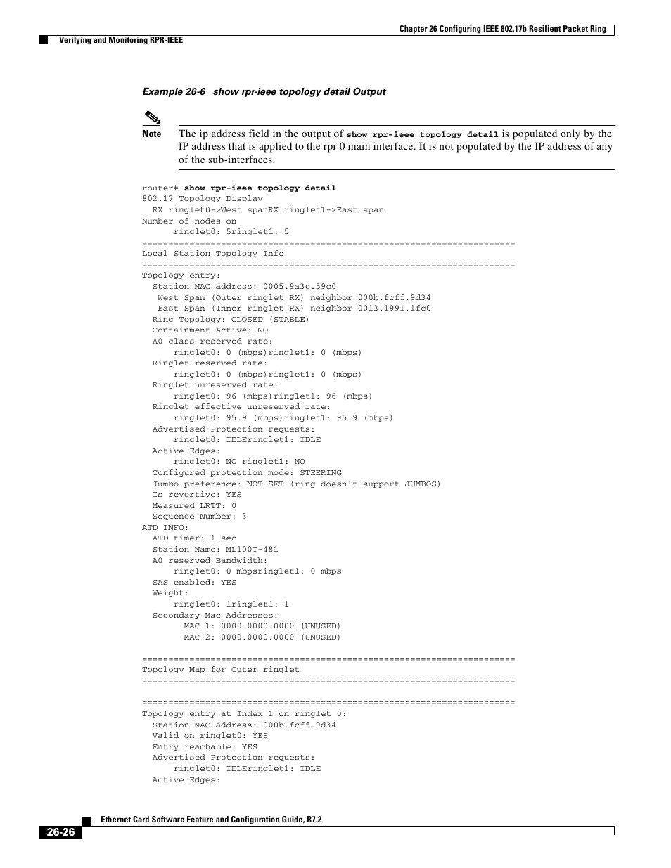 Example 26-6 | Cisco 15327 User Manual | Page 458 / 584