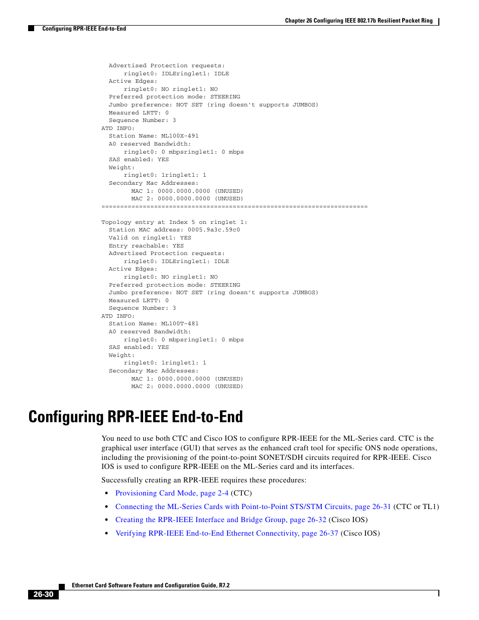 Configuring rpr-ieee end-to-end | Cisco 15327 User Manual | Page 462 / 584