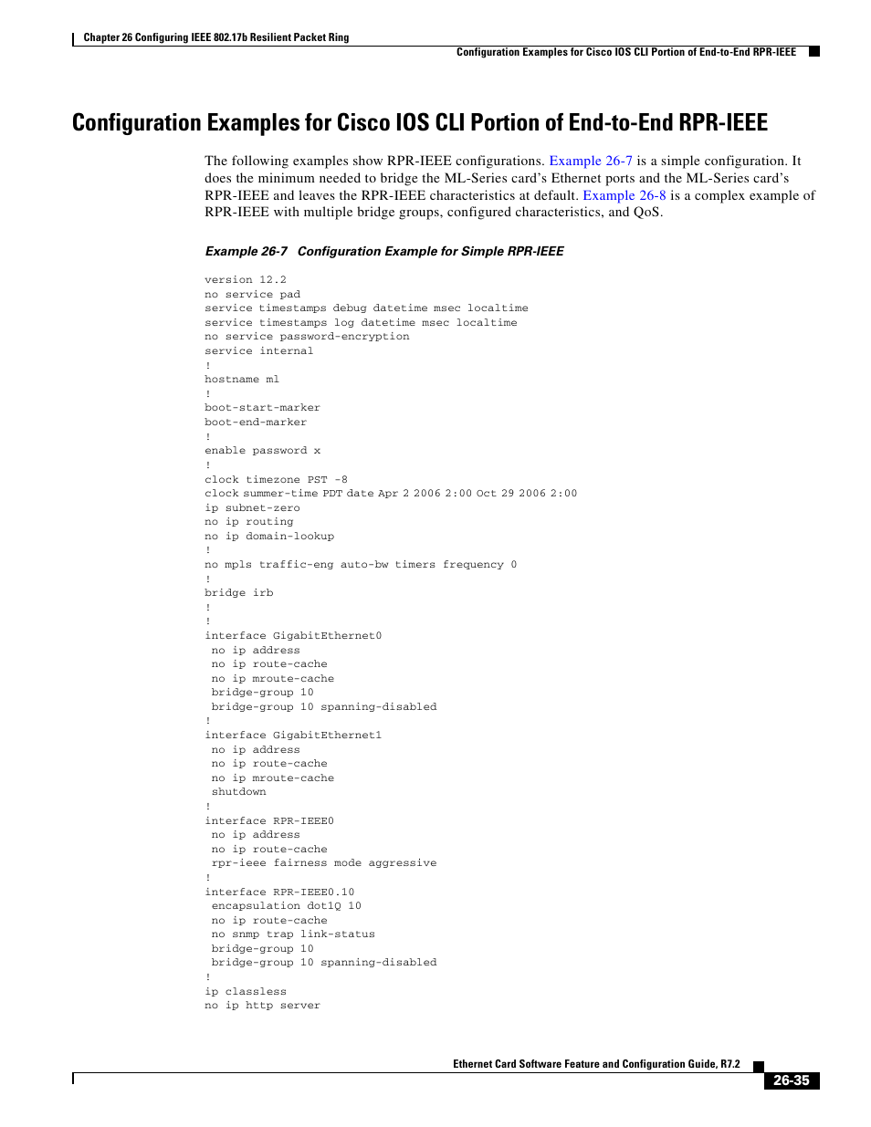 Example 26-7 | Cisco 15327 User Manual | Page 467 / 584