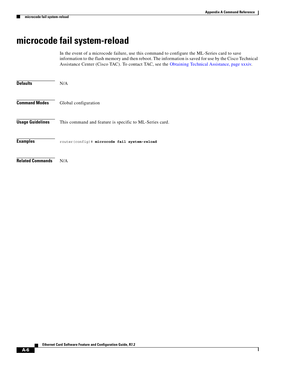 Microcode fail system-reload | Cisco 15327 User Manual | Page 480 / 584