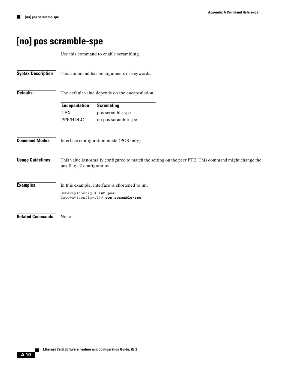 No] pos scramble-spe | Cisco 15327 User Manual | Page 484 / 584