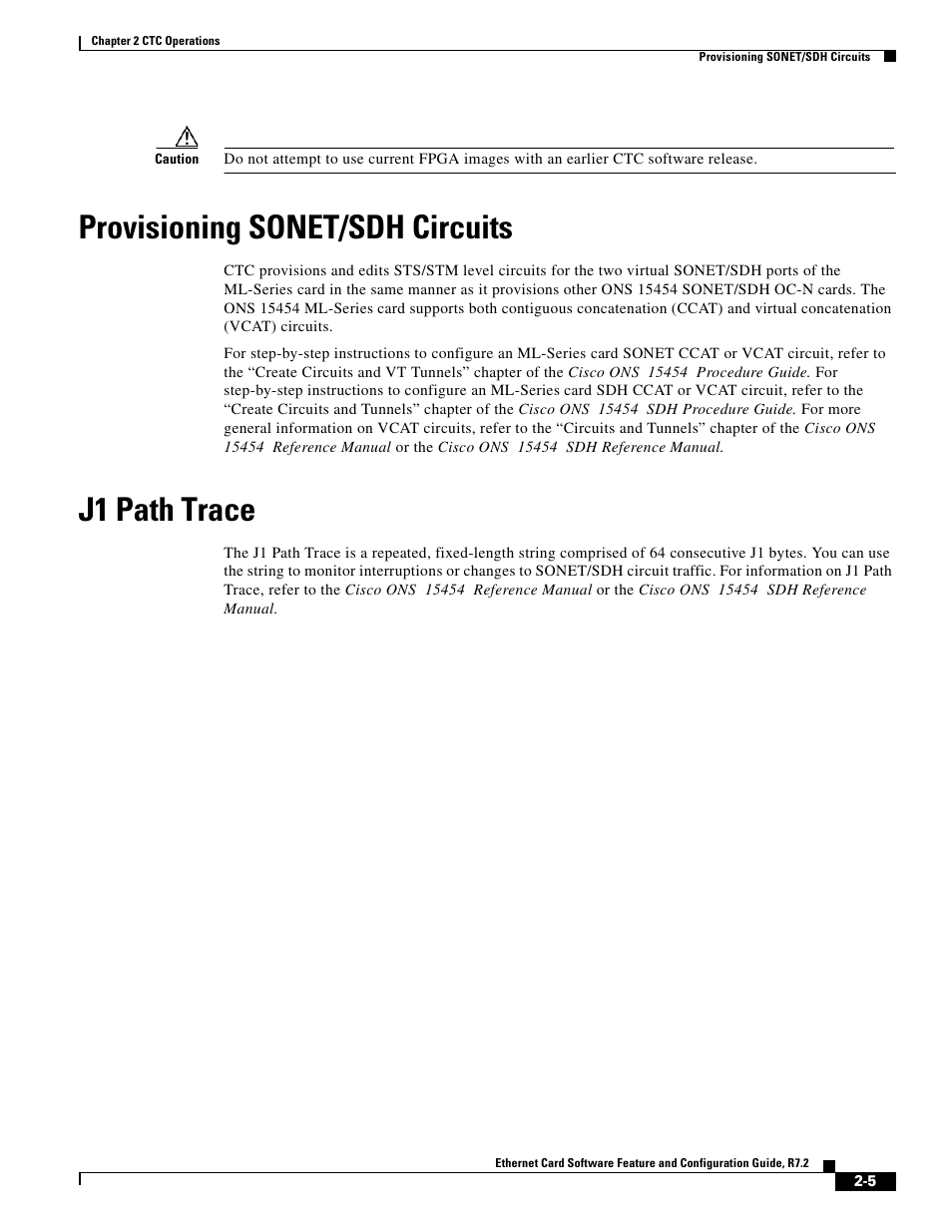 Provisioning sonet/sdh circuits, J1 path trace | Cisco 15327 User Manual | Page 49 / 584