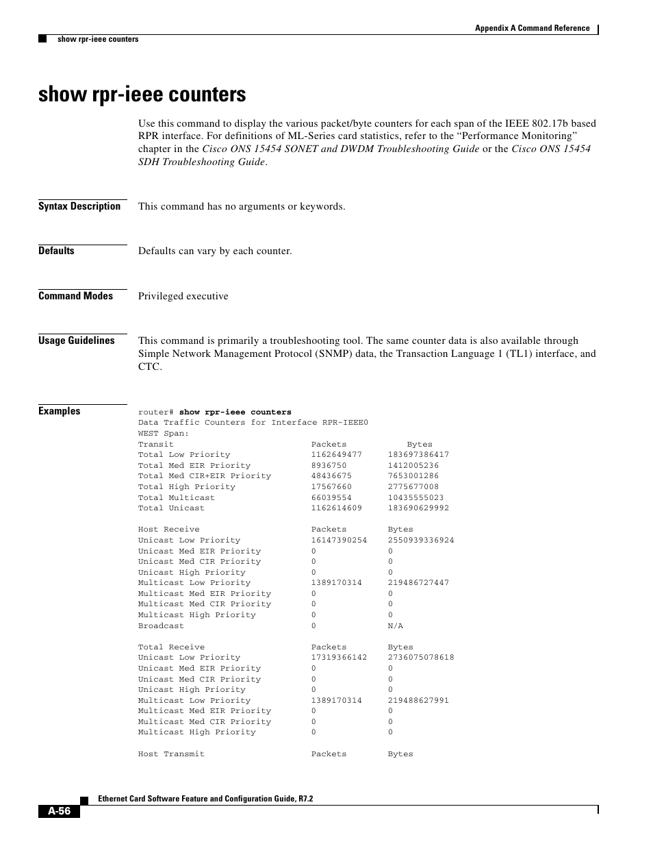 Show rpr-ieee counters | Cisco 15327 User Manual | Page 530 / 584