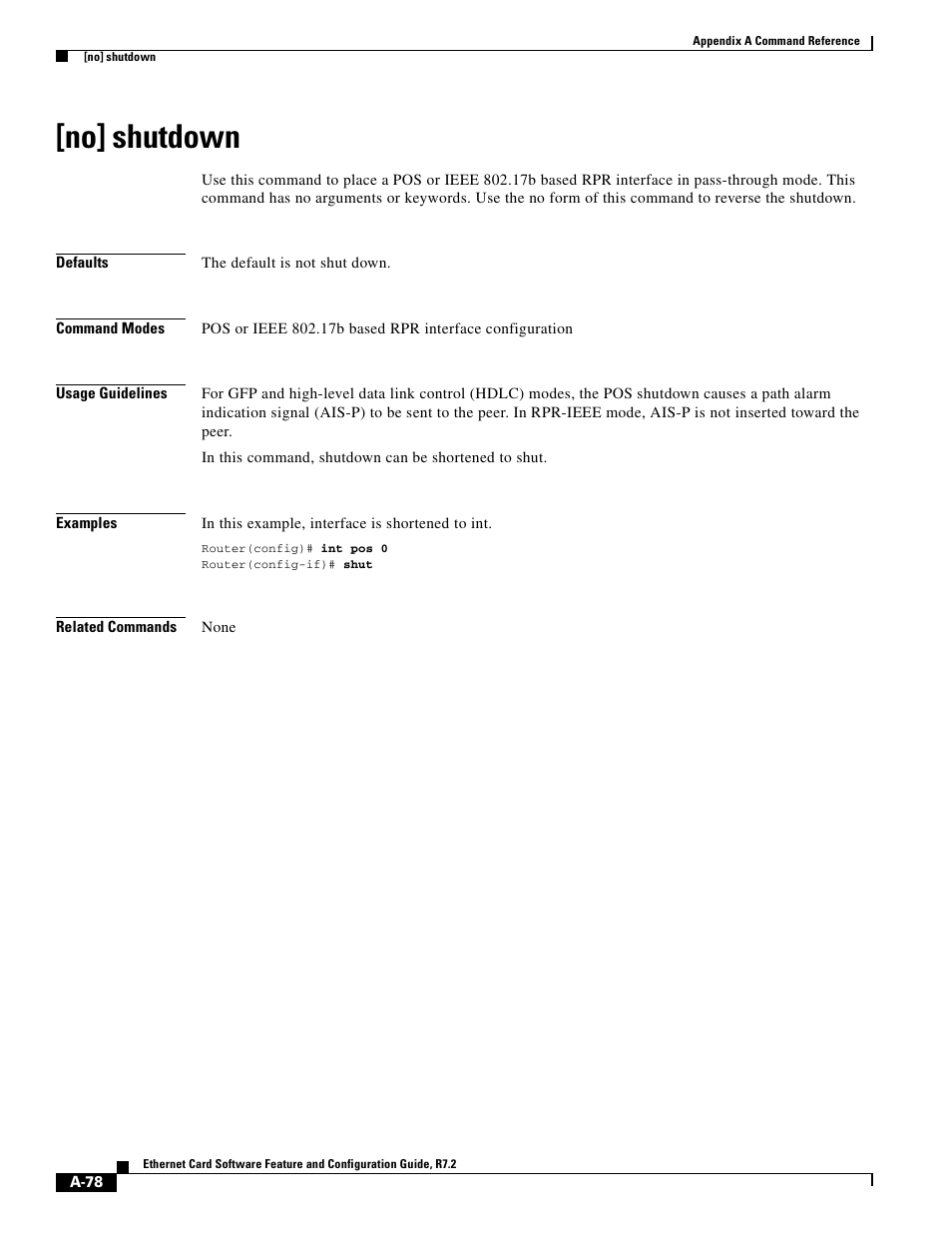 No] shutdown | Cisco 15327 User Manual | Page 552 / 584