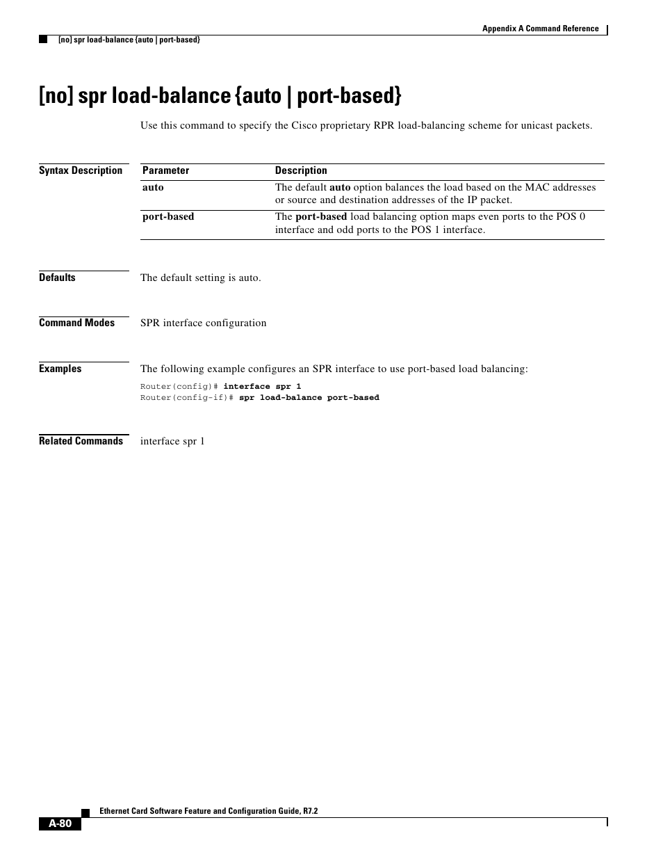 No] spr load-balance {auto | port-based | Cisco 15327 User Manual | Page 554 / 584