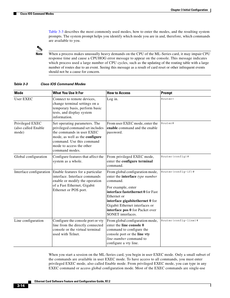 Table 3-3 | Cisco 15327 User Manual | Page 64 / 584