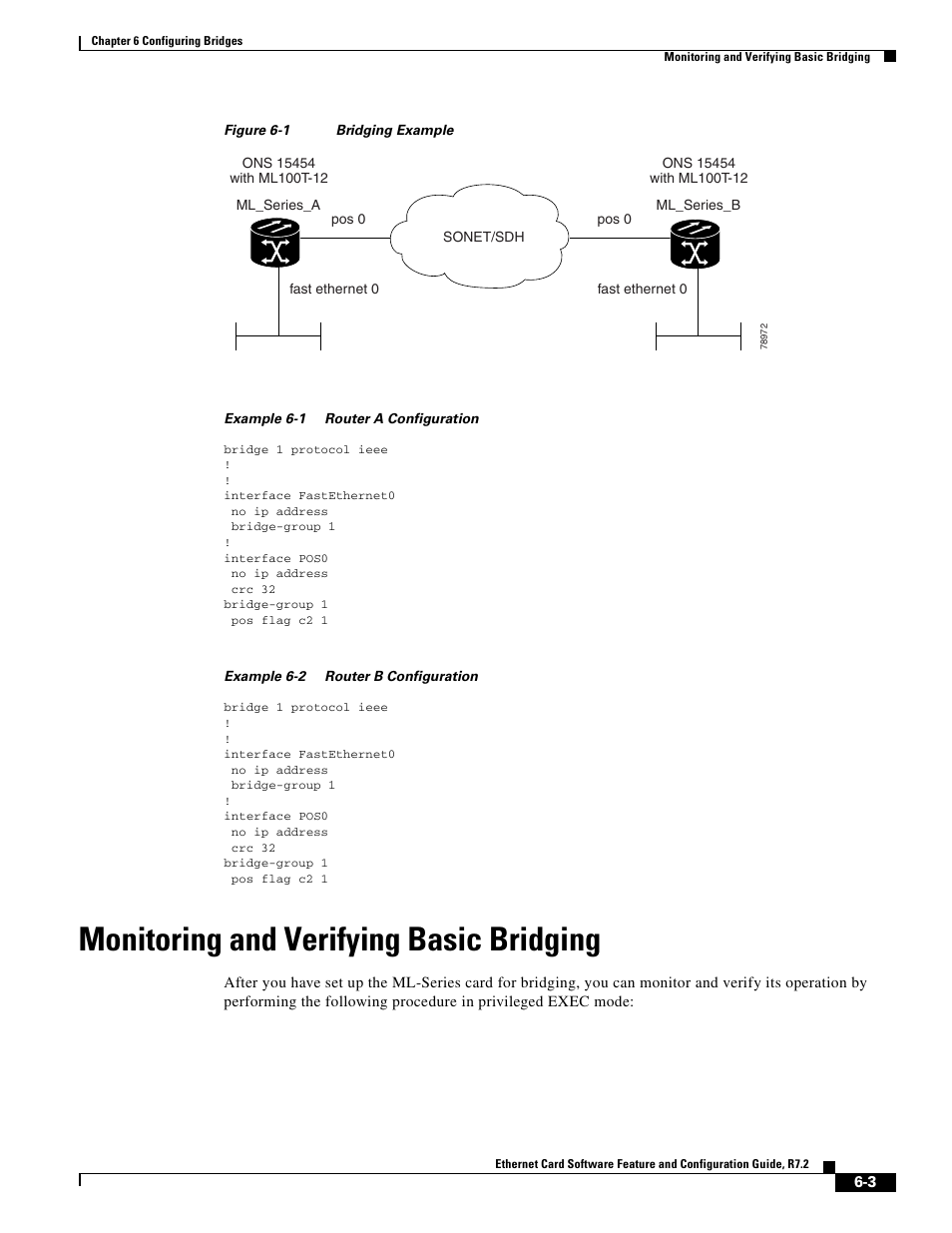 Monitoring and verifying basic bridging, Figure 6-1 | Cisco 15327 User Manual | Page 99 / 584