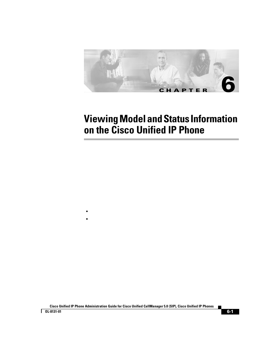 C h a p t e r, Unified ip phone | Cisco 7912G User Manual | Page 101 / 188