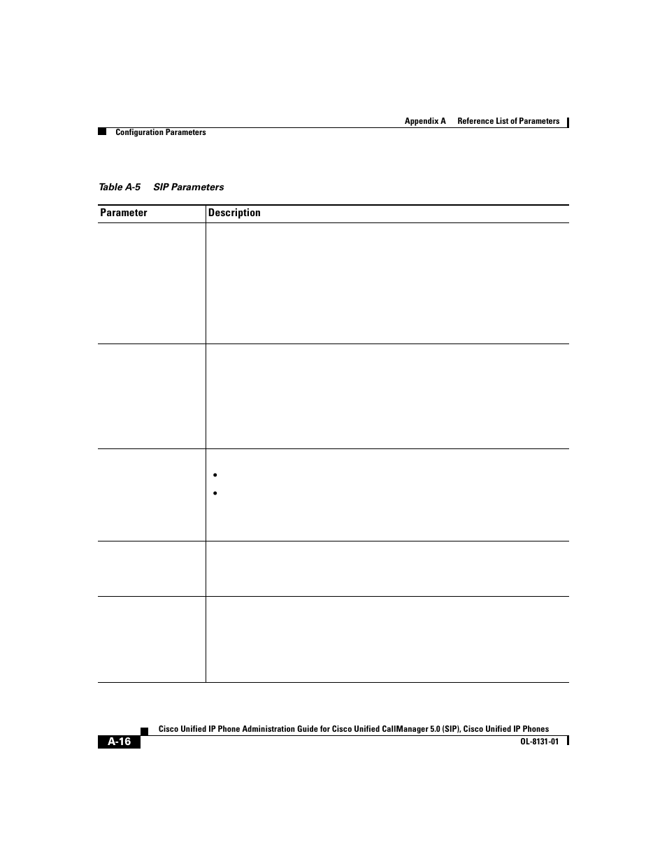 Table a-5 | Cisco 7912G User Manual | Page 138 / 188