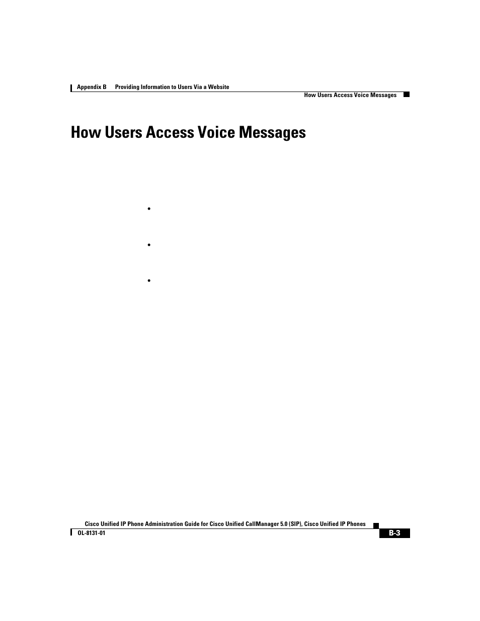 How users access voice messages | Cisco 7912G User Manual | Page 161 / 188