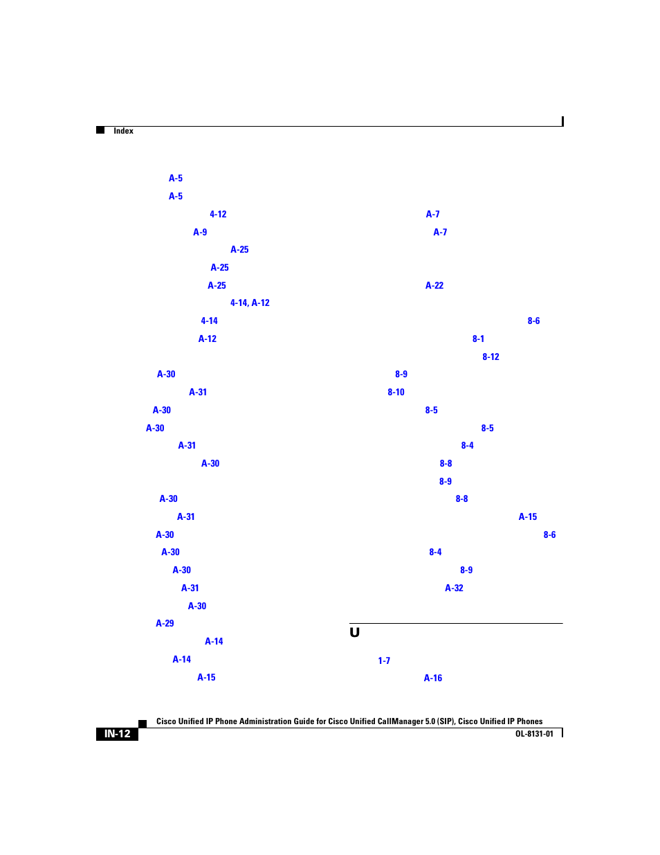 Cisco 7912G User Manual | Page 186 / 188