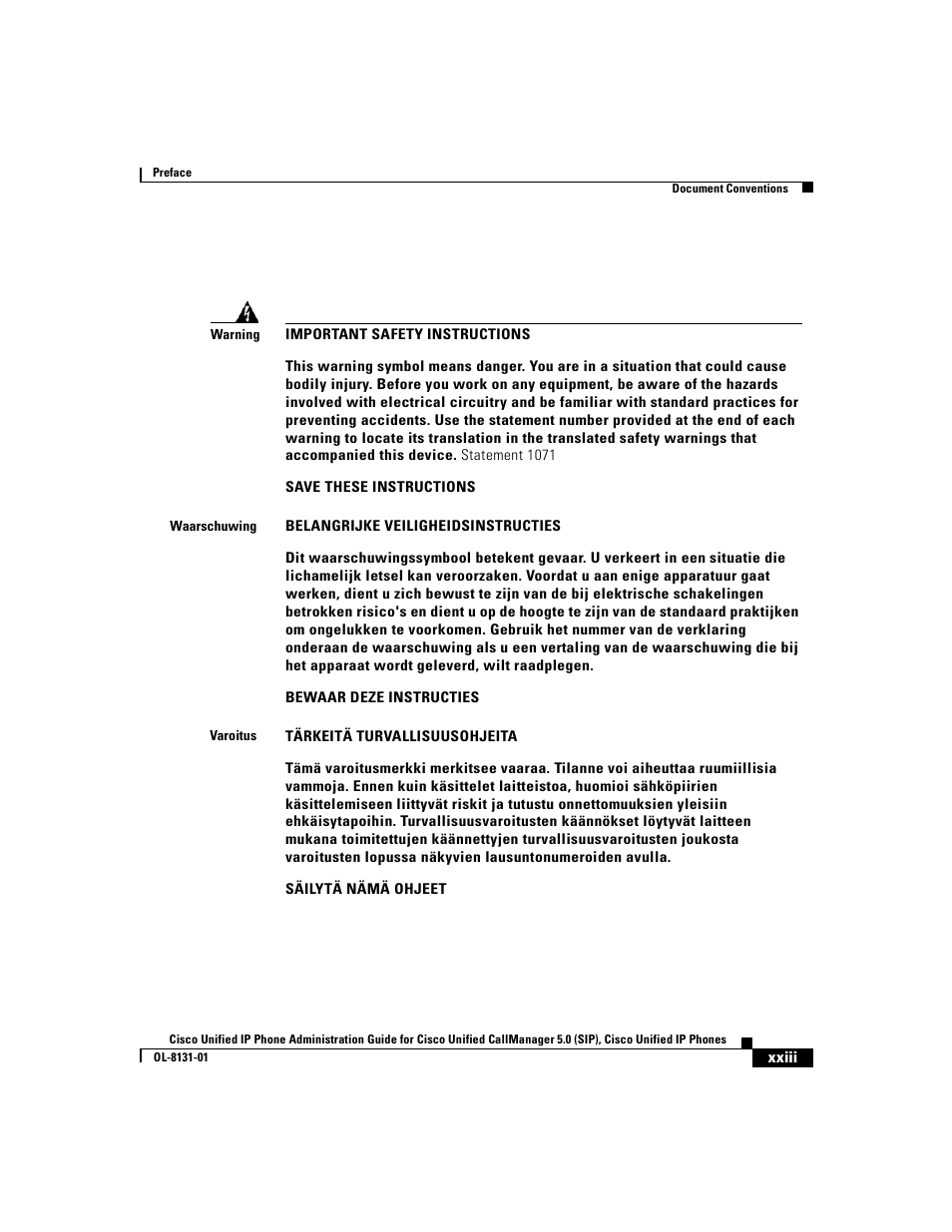 Cisco 7912G User Manual | Page 23 / 188