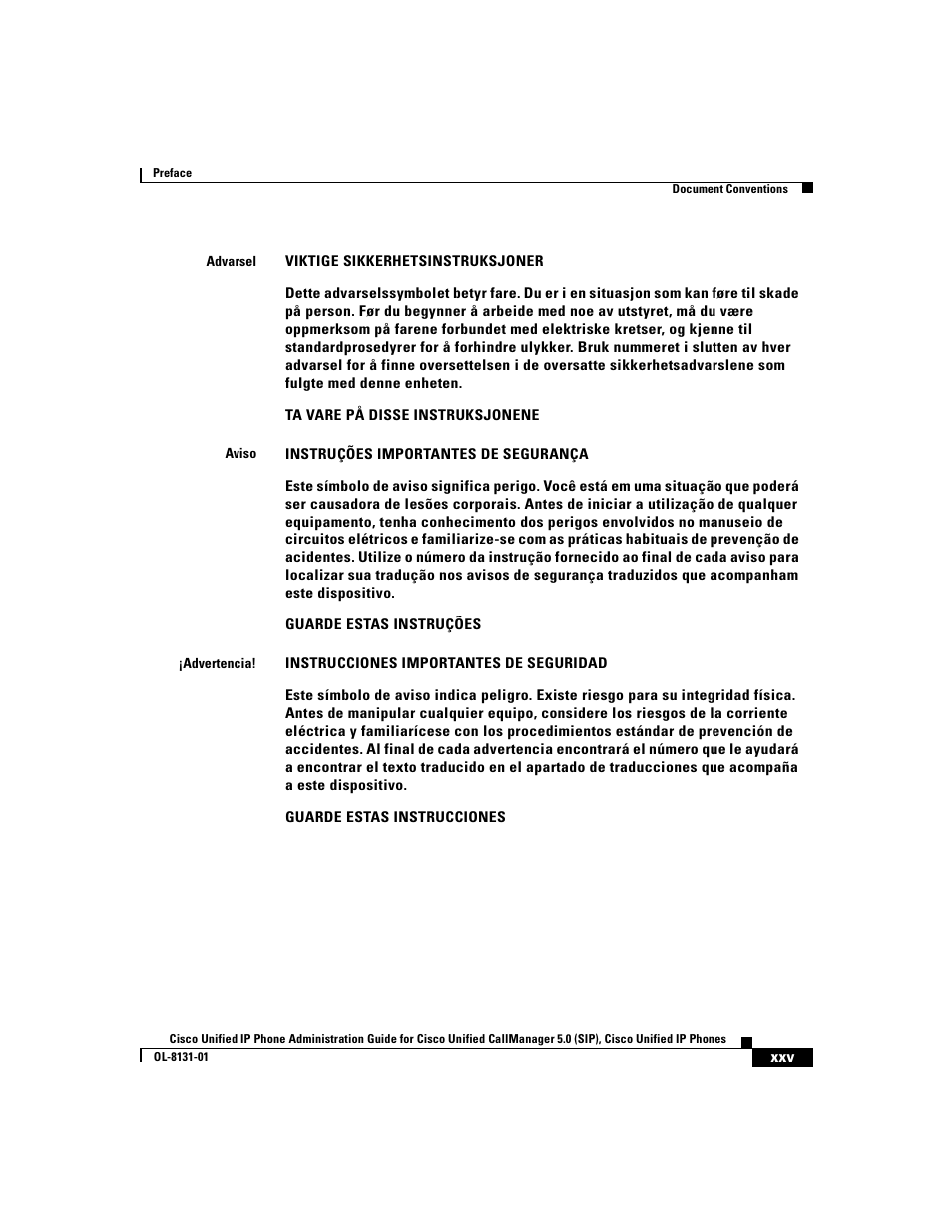 Cisco 7912G User Manual | Page 25 / 188